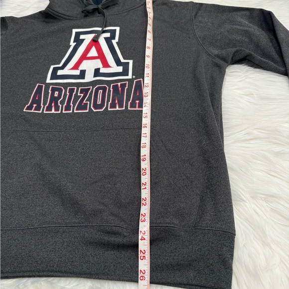 University of Arizona Wildcats Gray Hooded Sweatshirt Hoodie Men's Medium - Picture 11 of 14